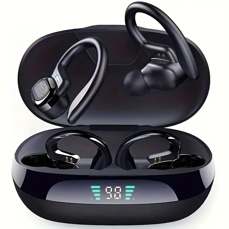 Bluetooth Earbuds Wireless Earphones Sport Earhook Headset 9D Hifi Stereo Sound Waterproof Headphones in Ear with Micphone