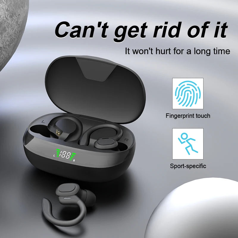 Bluetooth Earbuds Wireless Earphones Sport Earhook Headset 9D Hifi Stereo Sound Waterproof Headphones in Ear with Micphone